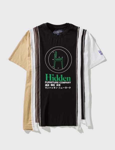 Needles - Needles x Hidden NY 7 Cuts Black Wide T-shirt | HBX  