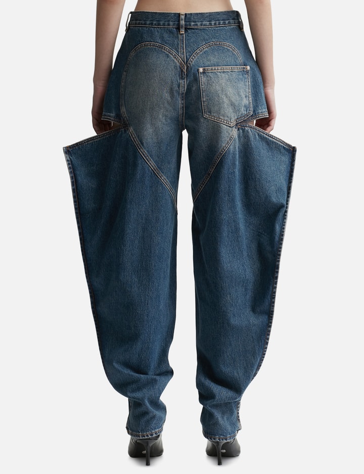 Crystal Embellished Slit Jeans Placeholder Image