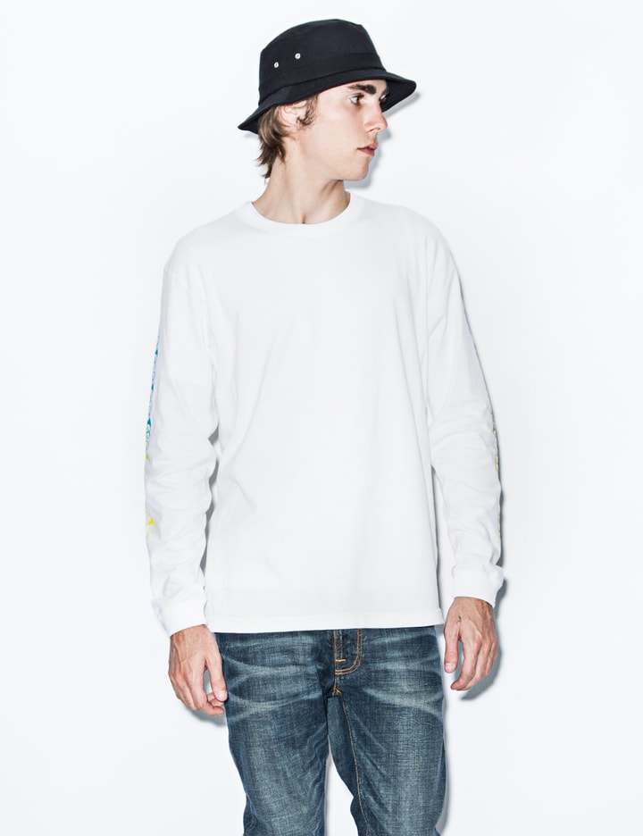White Fmily Print L/S T-Shirt Placeholder Image