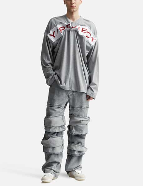 Y/PROJECT - Multi Cuff Jeans | HBX - Globally Curated Fashion and 