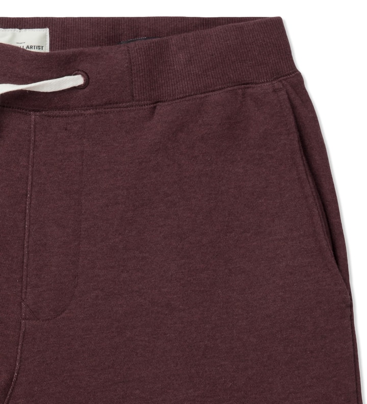 Burgundy Melange Classic Sweatpants Placeholder Image