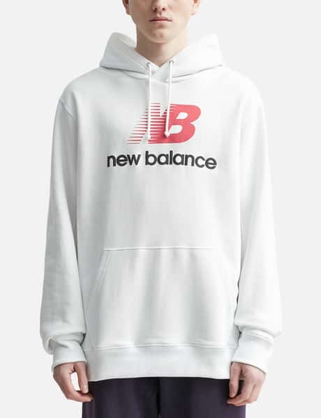 New Balance Essentials Stacked Logo Pullover Hoodie Men's Medium