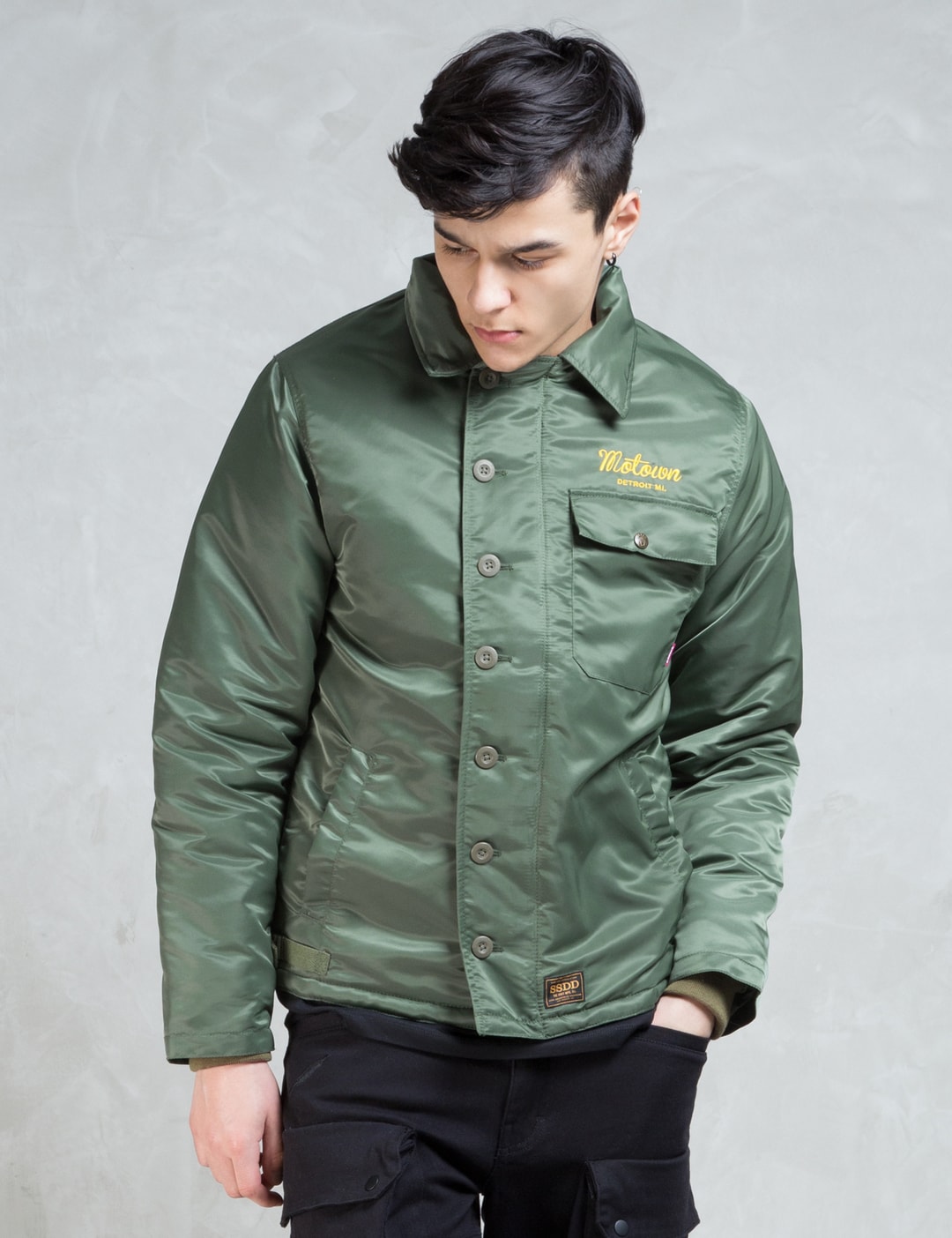 FUCT SSDD - Olive High Time Nylon Deck Jacket | HBX