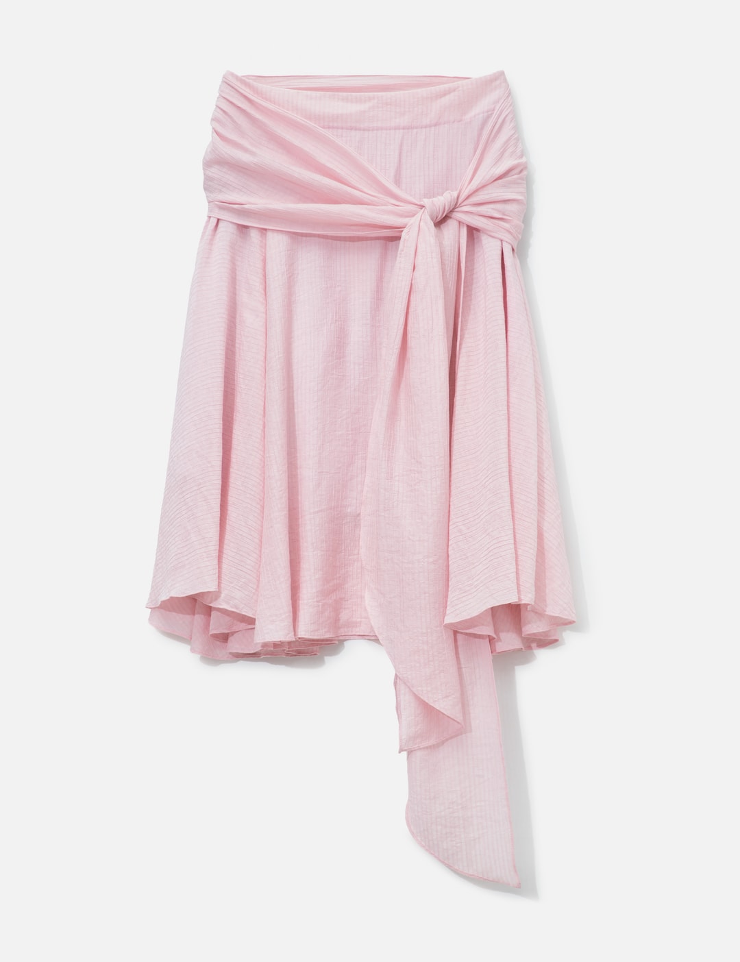 Glowny Sunset Drape Midi Skirt In Pink