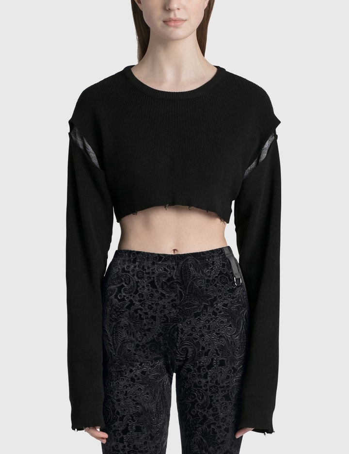 PERVERZE Reversible Loose Short Knit Top 