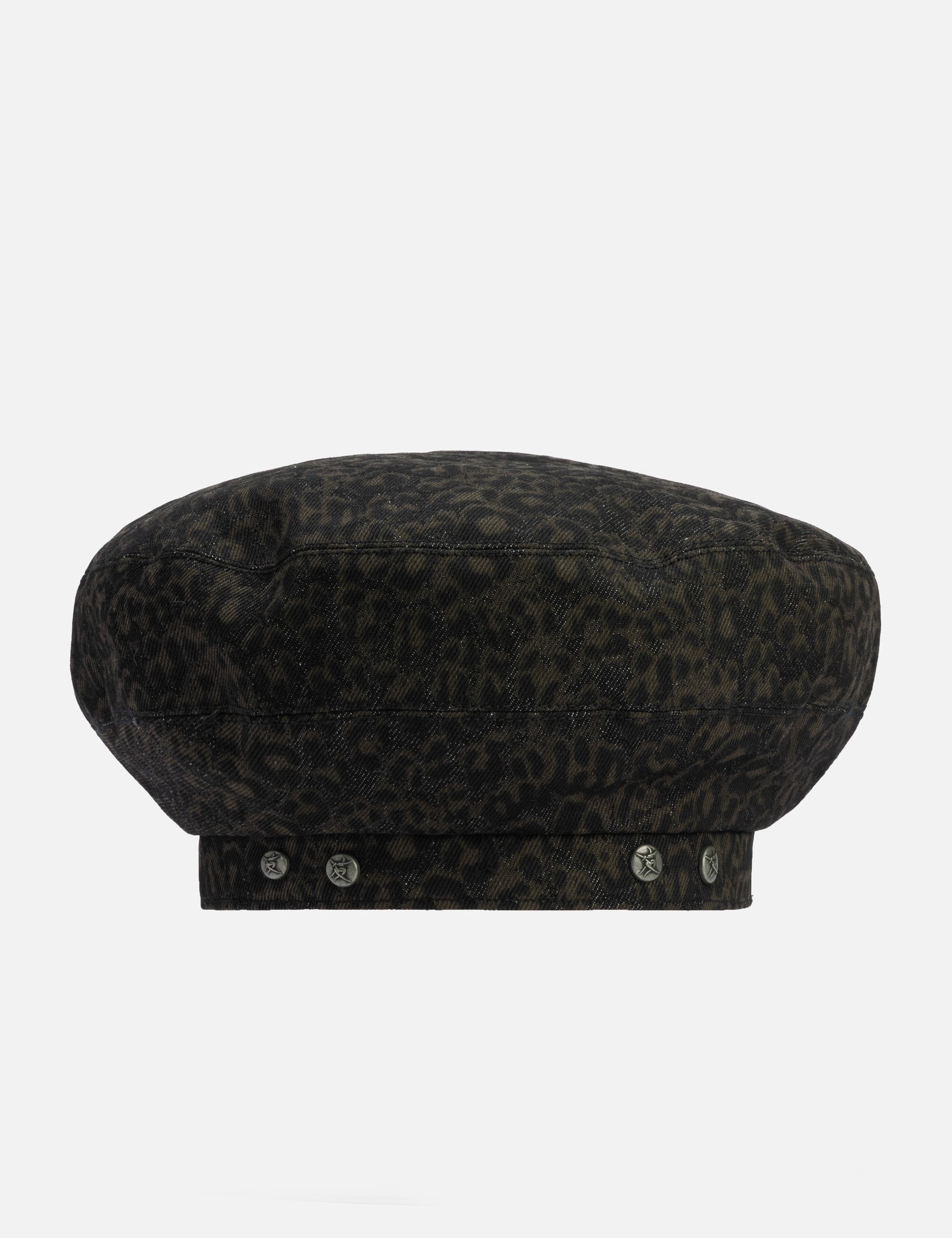"Marco" Leopard Denim Beret view 10