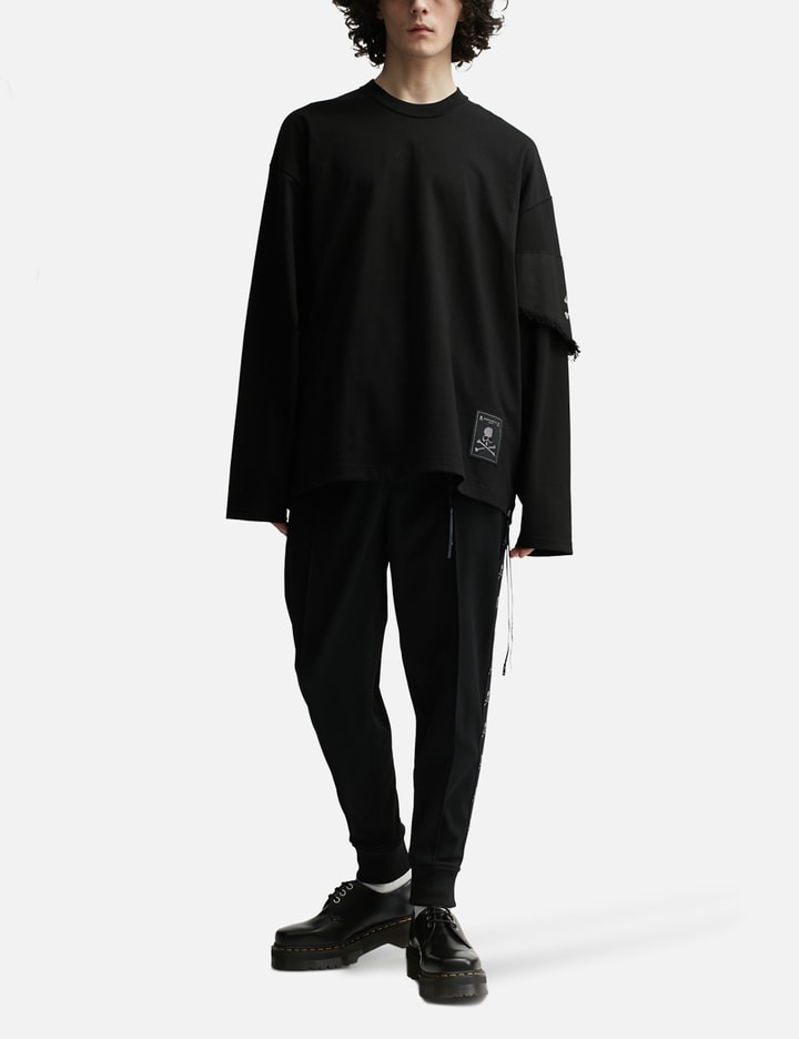 Shop Mastermind Japan Boxy Bandana Longsleeve T-shirt In Black