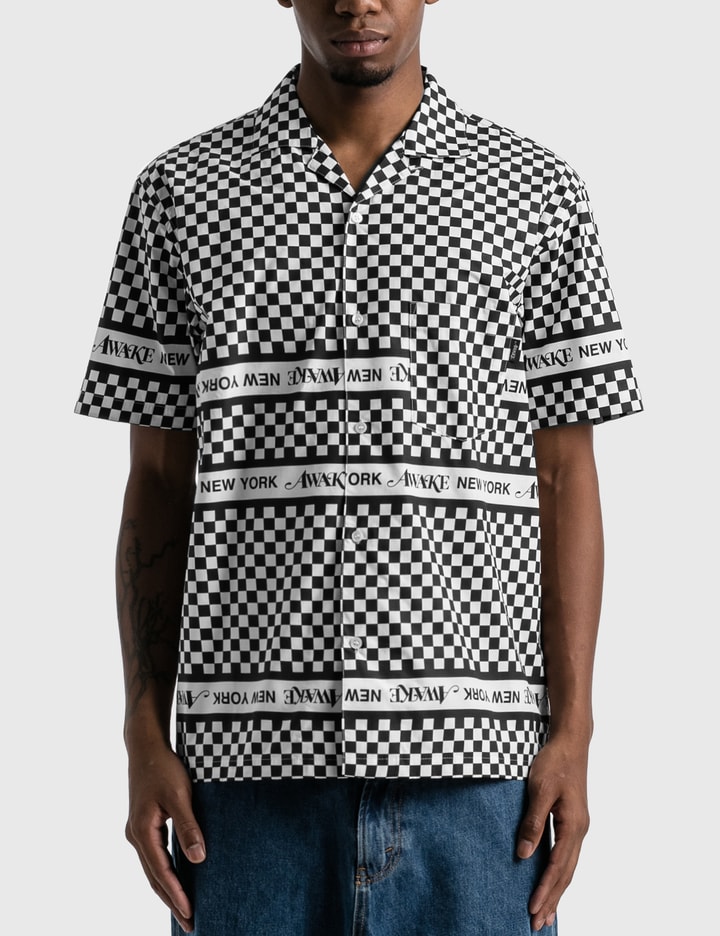 Camp Collar Checkerboard Logo Shirt Placeholder Image