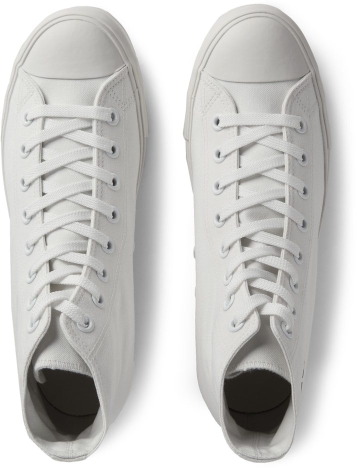 White 'U' Canvas High Top Classic Sneakers Placeholder Image