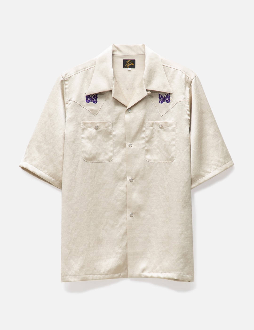 Needles Logo-Patch Short-Sleeve Polo Shirt
