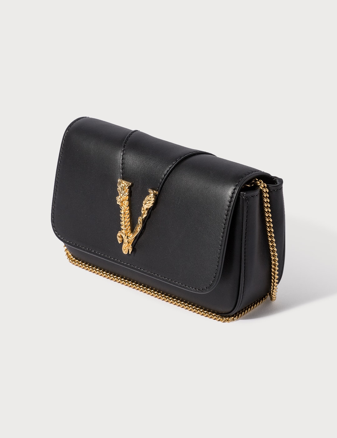 Versace Virtus Evening Bag in Black