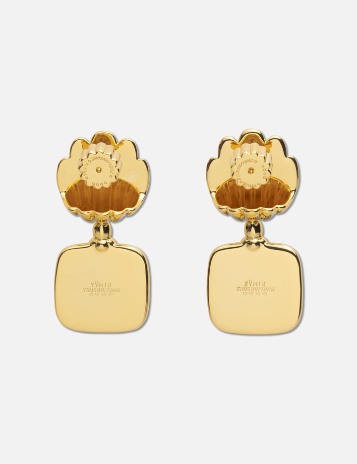 YVMIN SHUSHU/TONG × YVMIN Bow Knot Embossed Earrings