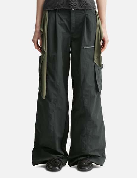 Mixed Layered Tie Jogger Pants view 10