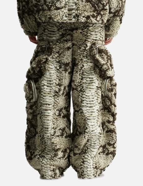 Snakes Pants Faux Fur Pocket Pants view 12