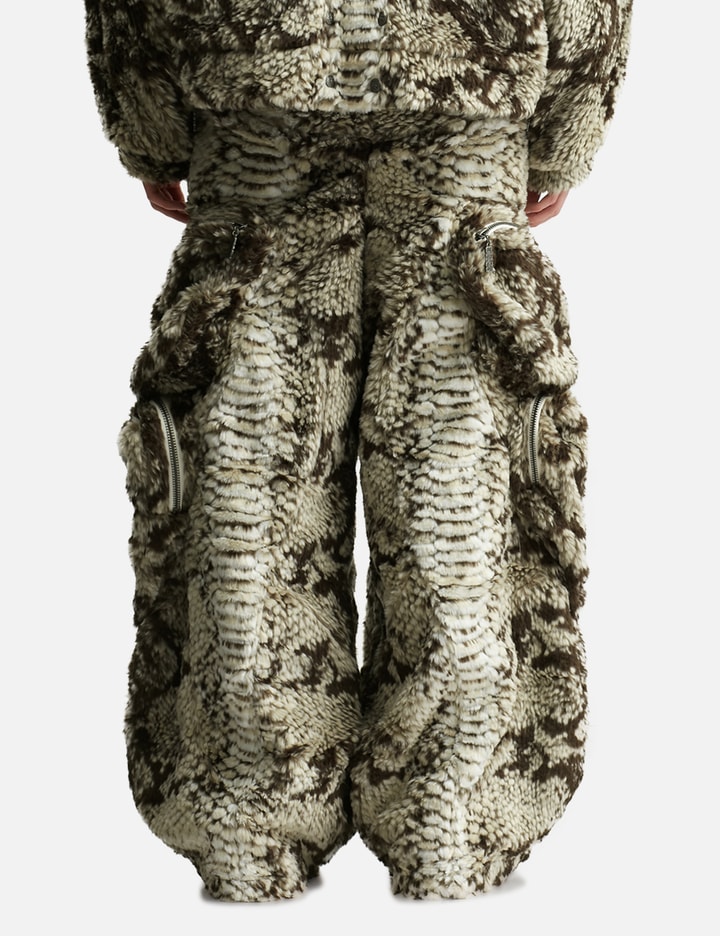 Thought We Friends Snakes Pants Faux Fur Pocket Pants