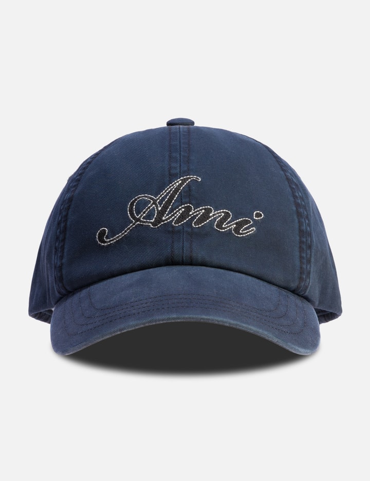 Cotton Cap With Ami Paris Embroidery