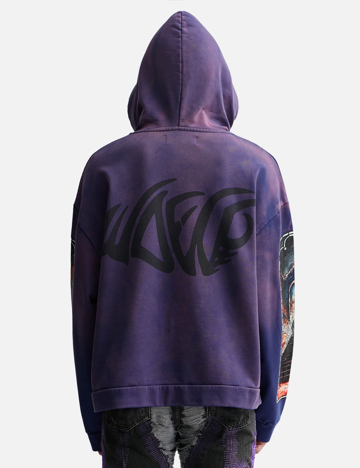 Shop Who Decides War Descent Hooded Sweatshirt In Blue