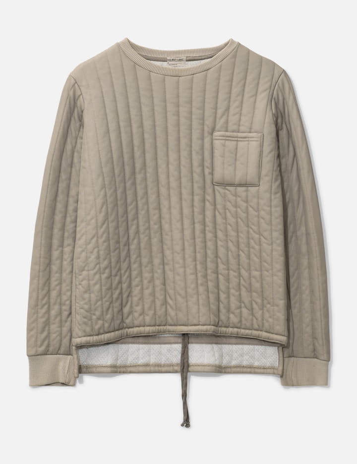 Helmut Lang Quilted Sweater In White