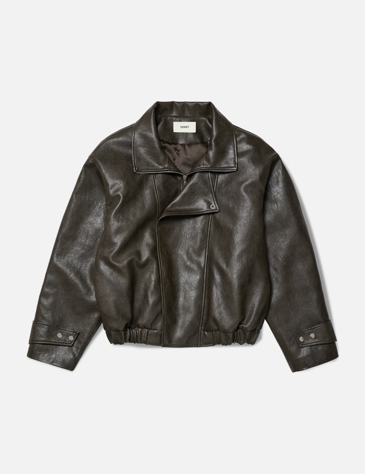 Faux Leather Bomber Jacket Placeholder Image