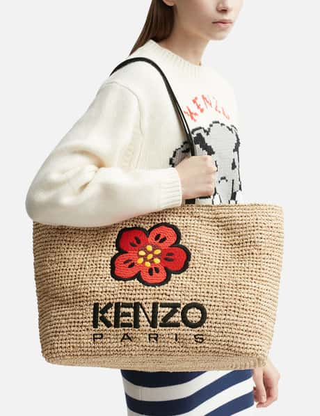 Kenzo Large Raffia Tote Bag HBX