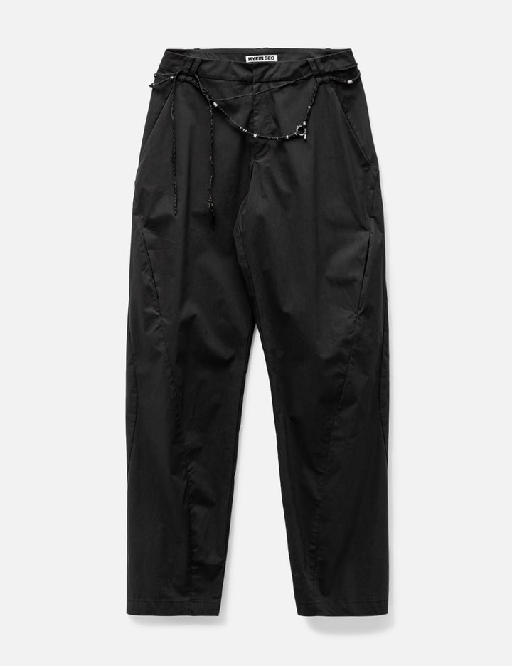 Hyein Seo Vented Trousers In Black