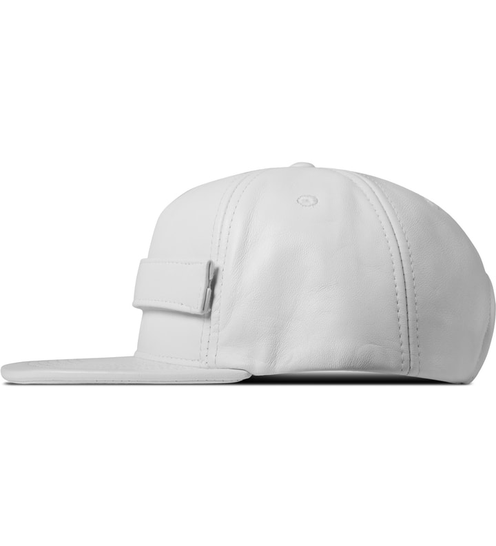 White Velcro Lambskin Snapback Cap Placeholder Image