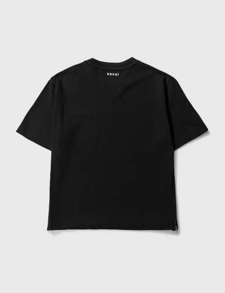 Sacai - サイド ジップ コットン Tシャツ | HBX
