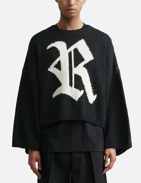 Raf Simons - R ジャカード バルキーニットセーター | HBX