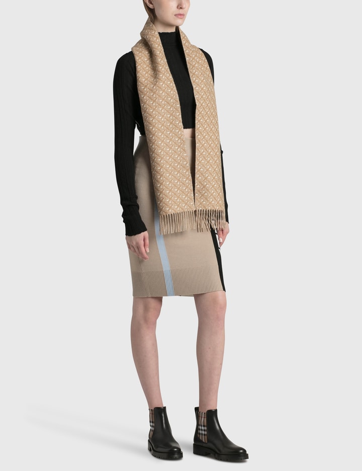 TB Monogram Cashmere Scarf Placeholder Image