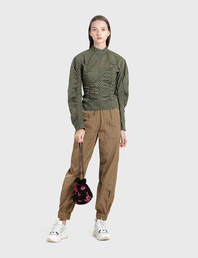Ganni - Crinkled Tech Pants | HBX 