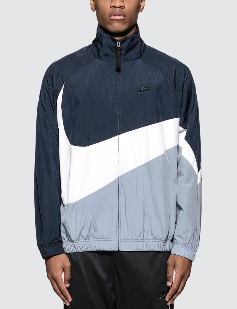 nike woven jacket blue