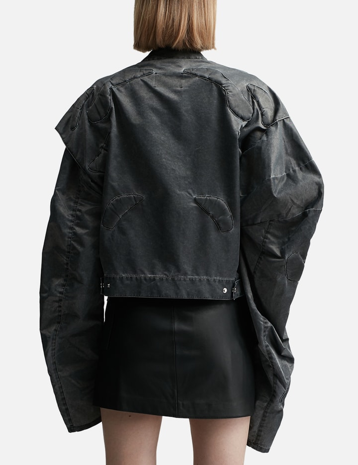 Shop Heliot Emil Molded Biker Jacket In Grey