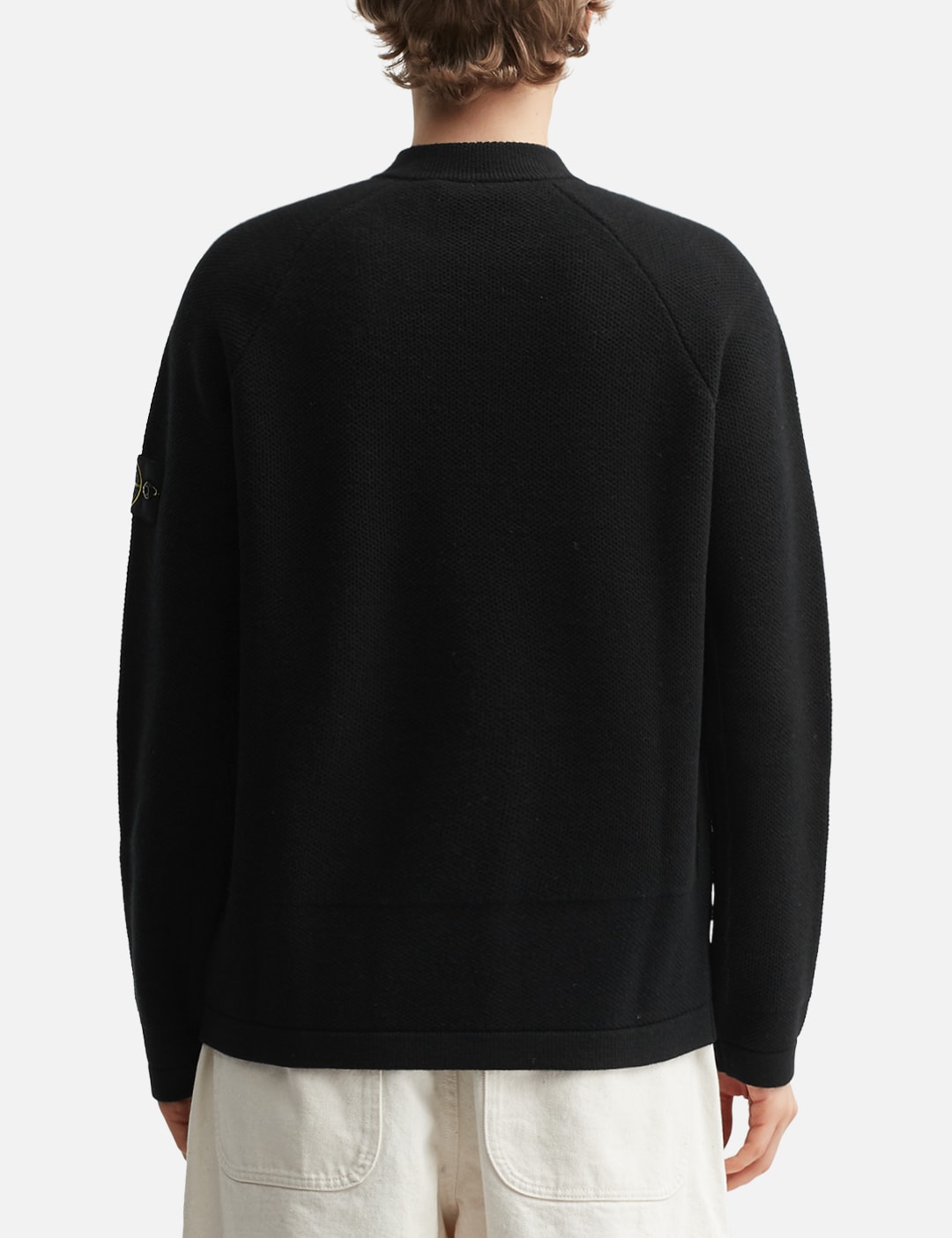Stretch RWSA Wool Mock Neck Jumper With Diagonal Zip view 14