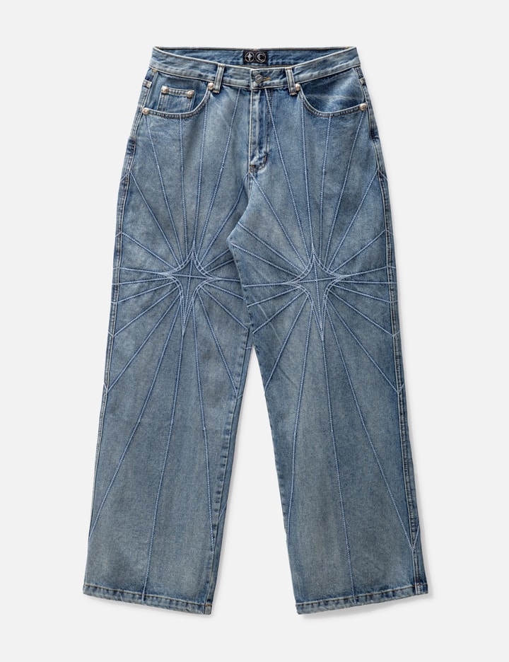 Chain Stitch Denim Pants Placeholder Image