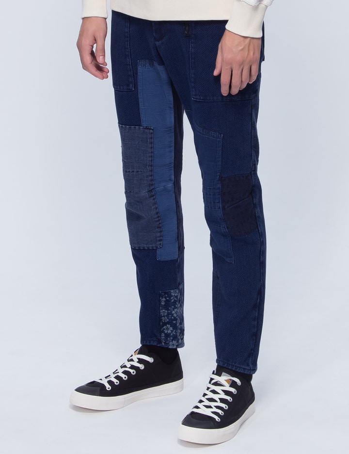 Pure Indigo "sashiko" Hand Patchwork Pants Placeholder Image