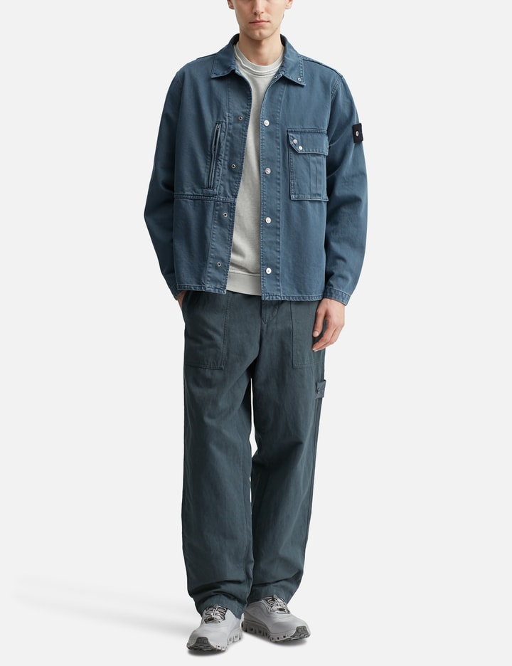 Stone Island Denim Indigo Comfort Fit Overshirt