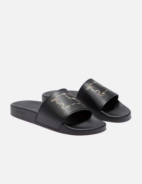Burberry Check EKD Motif Slides HBX - Main Image