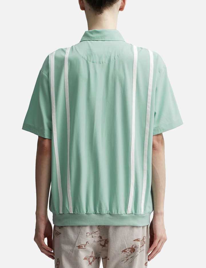 Shop Students Golf Akers Poplin Popover Shirt In Green