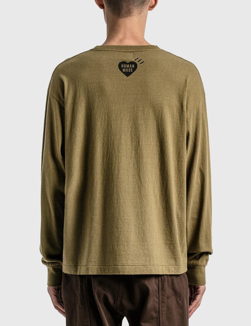human made LONG-T - OLIVE DRAB / L