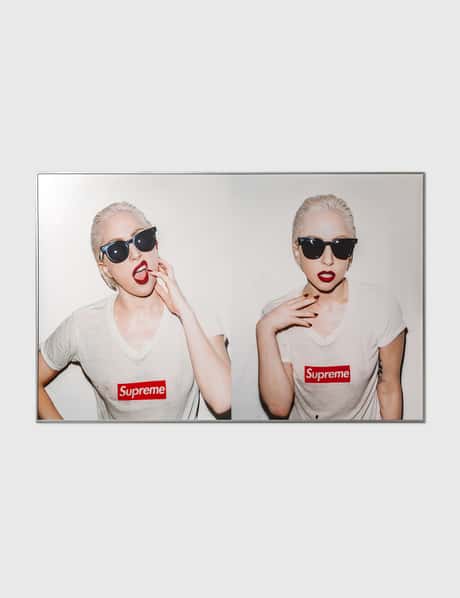 Supreme Lady Gaga X Supreme poster with frame