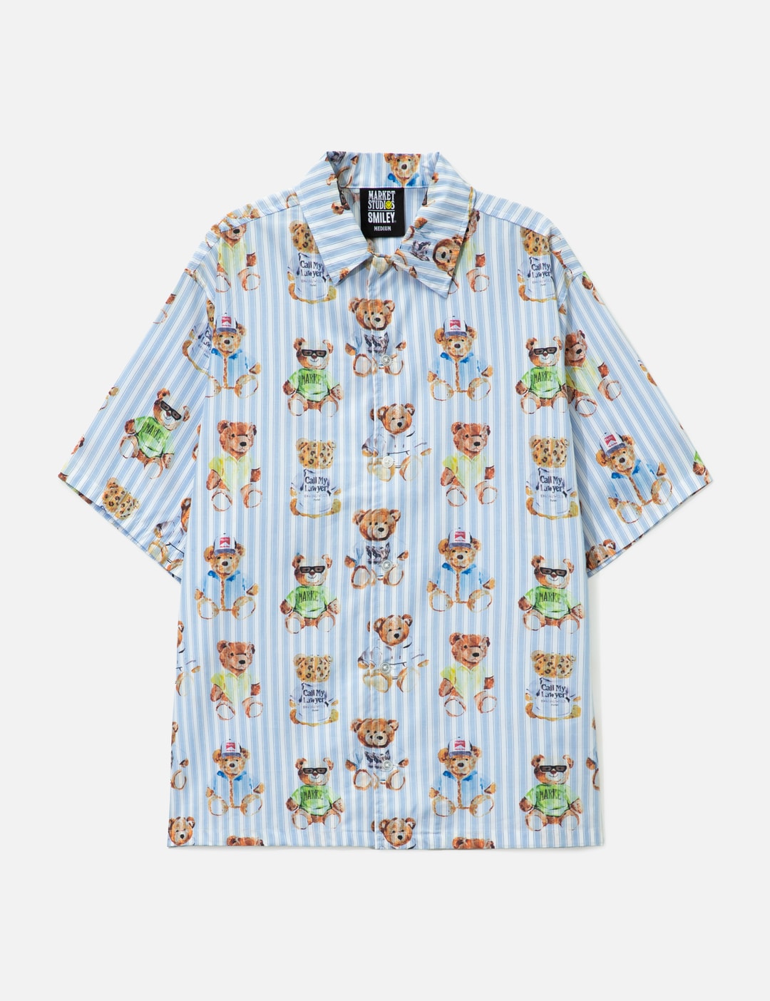 Teddy Striped Short Sleeve Woven