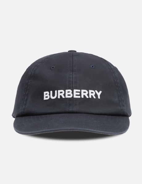 Burberry Embroidered Logo Cotton Gabardine Baseball Cap