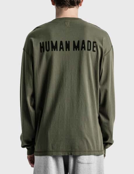 Human Made - Henley Neck Long Sleeve T-shirt | HBX - Globally 