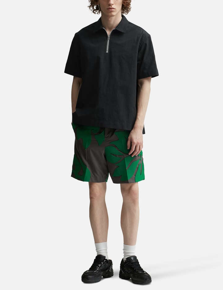 Floral Embroidered Patch Suiting Shorts Placeholder Image