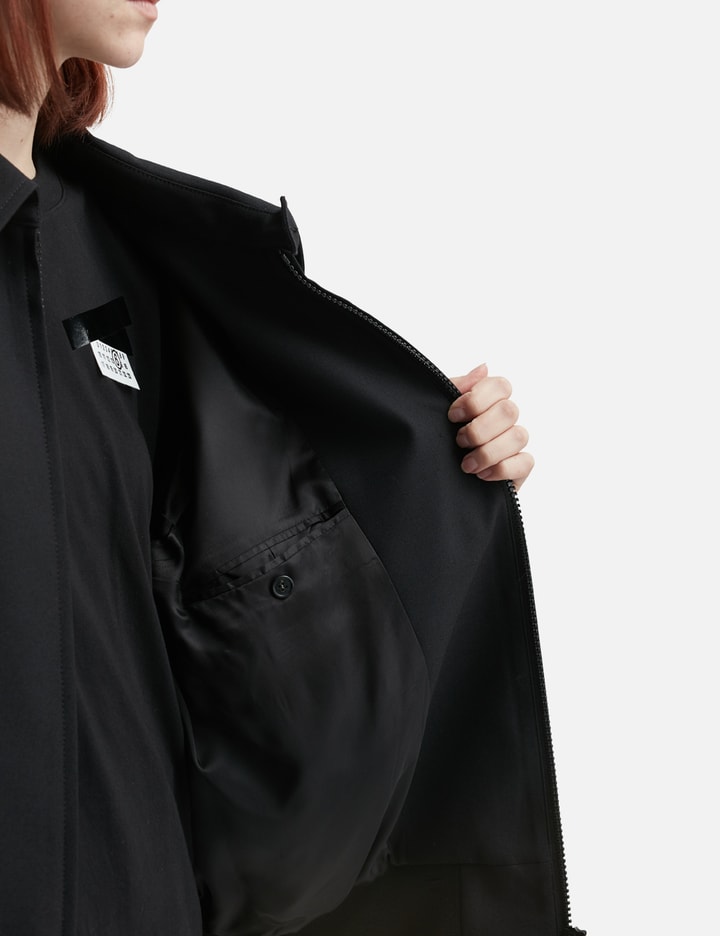 Mm6 Maison Margiela Wool Bomber Jacket In Black
