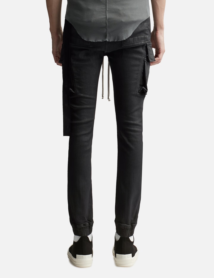 MASTODON CUT IN BLACK WAX STRETCH DENIM Placeholder Image