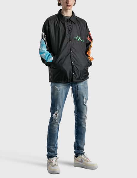 Saint Michael - SAINT MICHAEL X VLONE Skull Coach Jacket | HBX