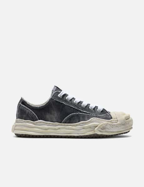 Maison Mihara Yasuhiro “HANK” OG Sole Bleach-Wash Denim Canvas Low-Top Sneaker