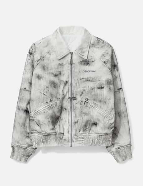 Bane Waxed Denim Varsity Jacket view 6