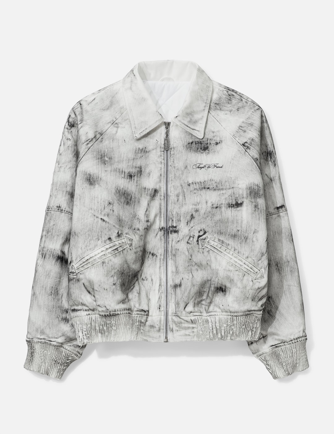 Bane Waxed Denim Varsity Jacket view 7